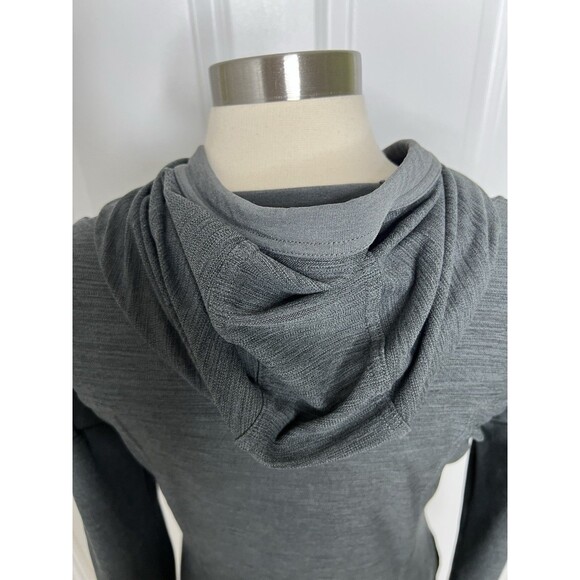 Toad &Co Dress Dark Gray Long Sleeve S Hood Pockets Intemosso Stretch Athleisure - Picture 10 of 11